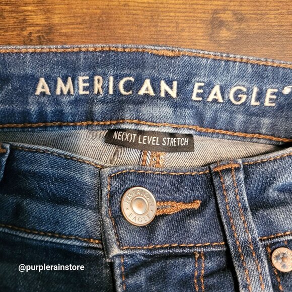 American Eagle Jeans 2 S Jegging Next Level Stretch Super Hi Rise Medium Light - Picture 4 of 13